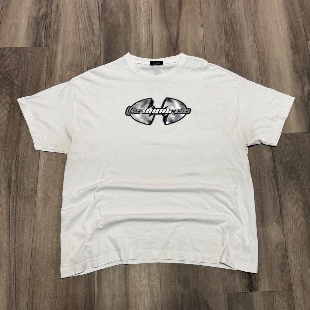 The Hundreds Mens White Graphic Logo T-Shirt Adam Bomb Back Print 2XL 1056